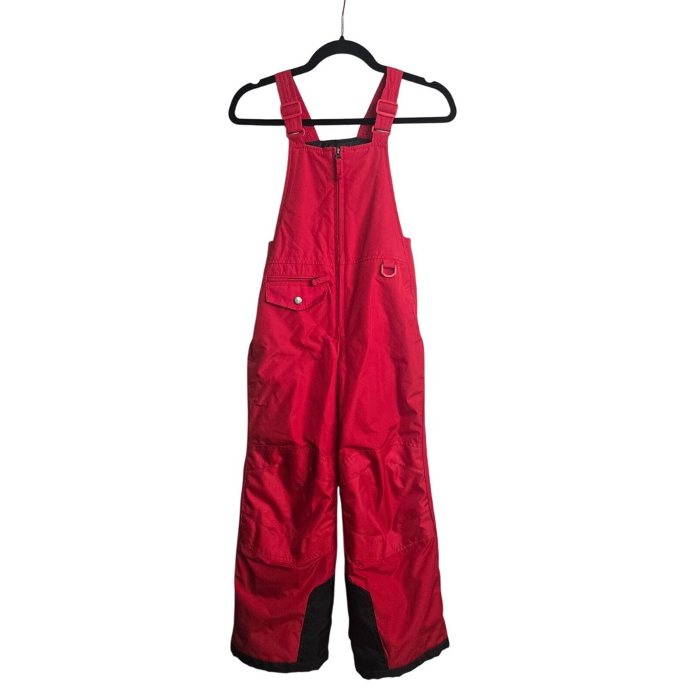 TSLA Kids Red Insulated Snow Bib Overalls Youth Size S‎ 8 Ski Pants Winter